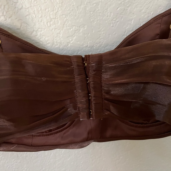 LOVERS + FRIENDS | Benny Midi Skirt & Bra Top Set in Chocolate Brown | Size S|XS - Picture 6 of 16